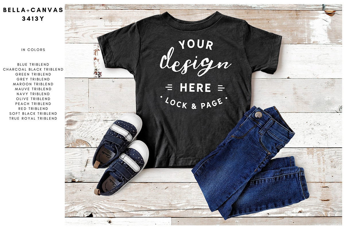 Baby Toddler Bella Canvas Mockups, an Apparel Mockup by lock and page (Photo 7 of 11)