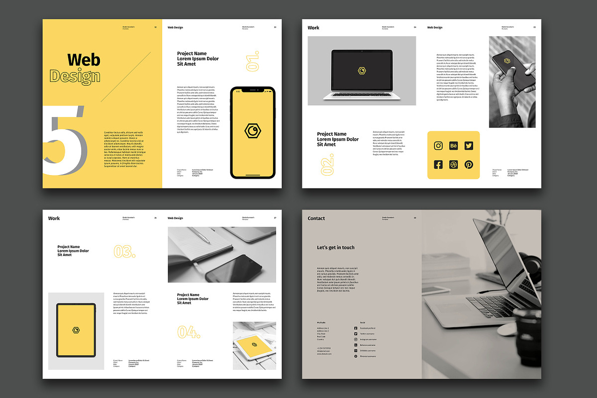 Oedin Personal Portfolio, a Brochure Template by Kreatype Studio (Photo 11 of 12)