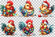 Watercolor Funny Rooster Chicken, an Illustration by DreamCafeArt (Thumbnail 2 of 6)