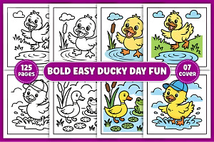 Bold and Easy Ducky Day, an Animal Illustration by Ink Gallery