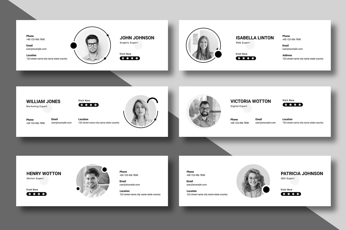 Creative Email Signature Layout, an Email Template by MightyDesign (Photo 1 of 5)