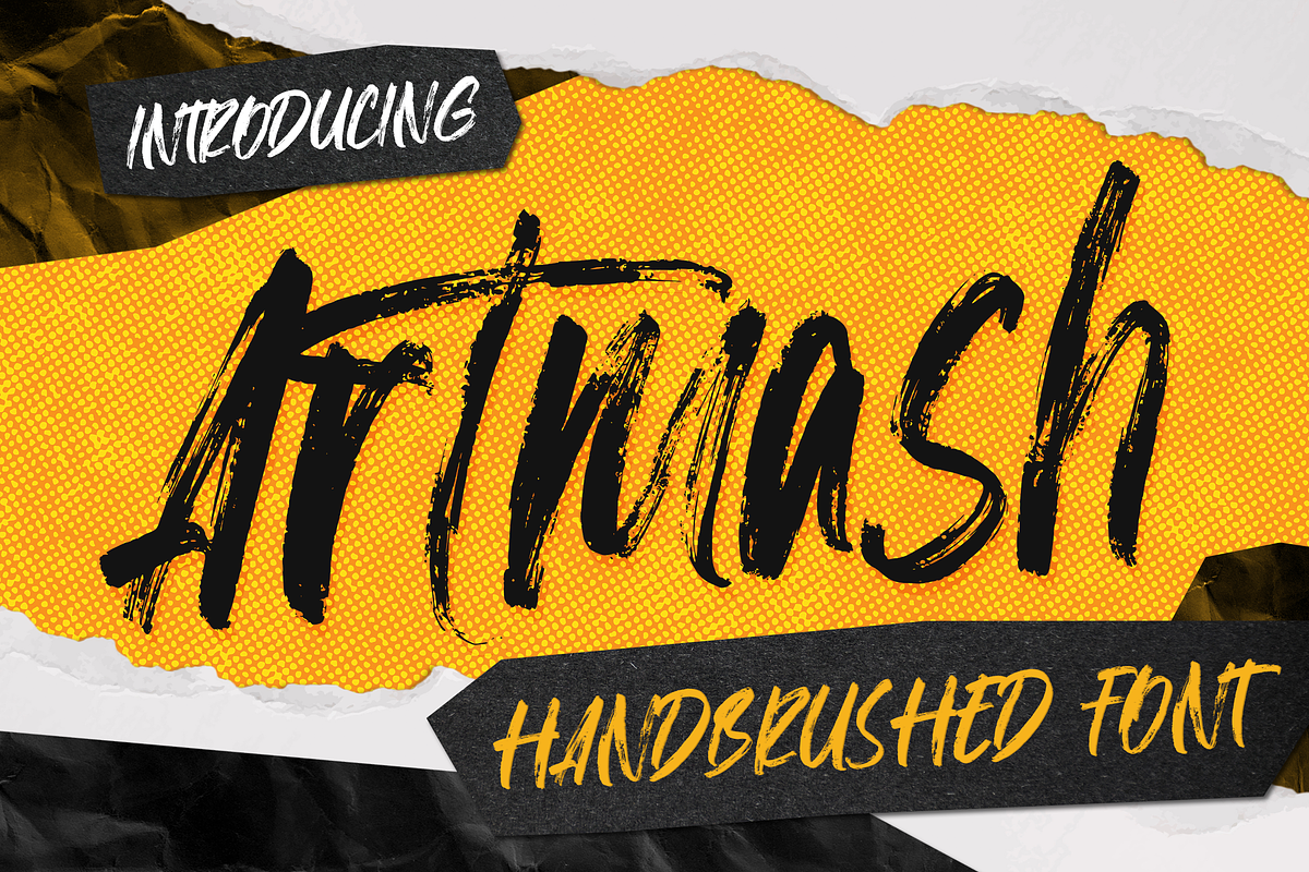 Artmash Font, a Handwritten Font by Graphue (Photo 1 of 9)