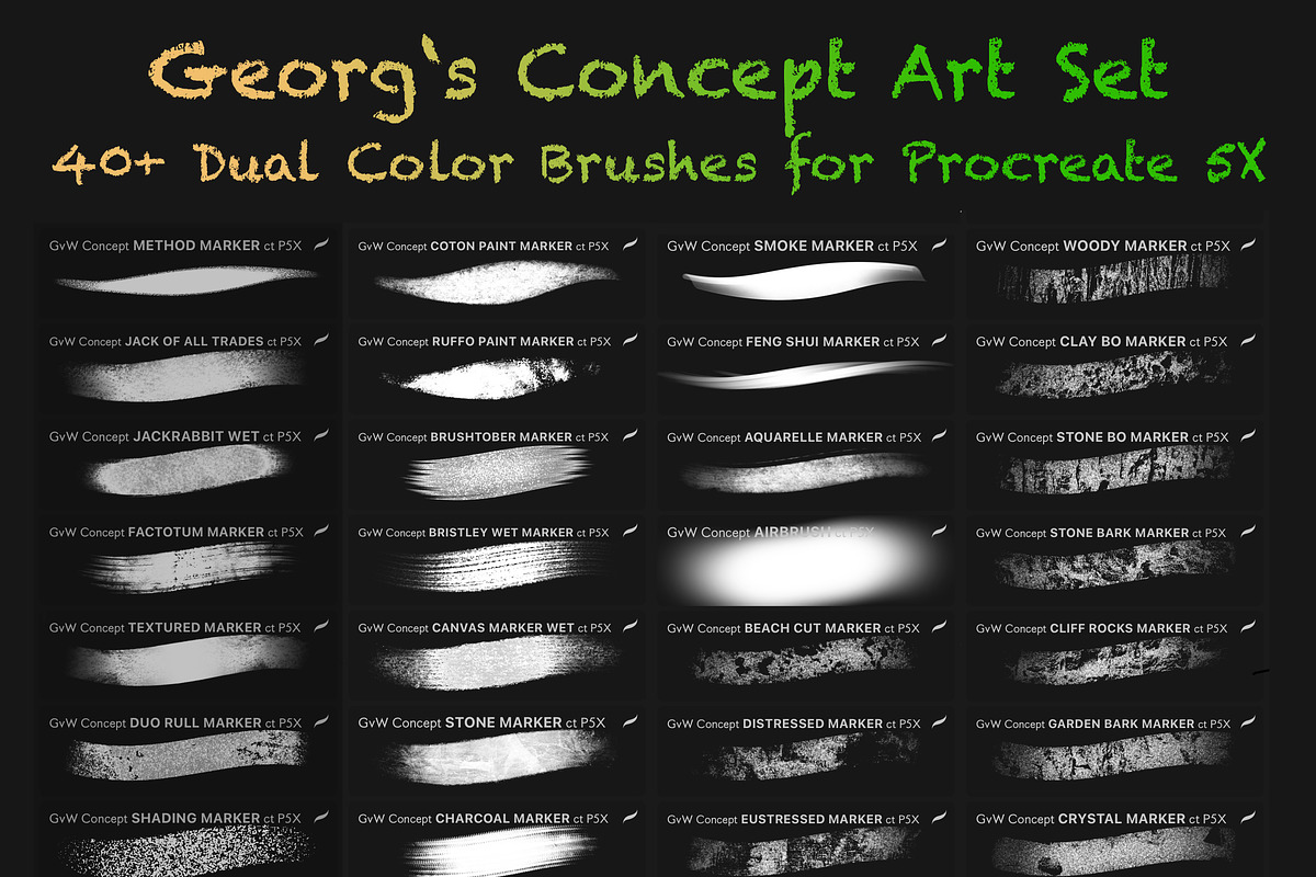 XMAS 2020 Bundle: 150+ Brushes, a Brush Add-On by Georg's Procreate Brushes (Photo 5 of 6)