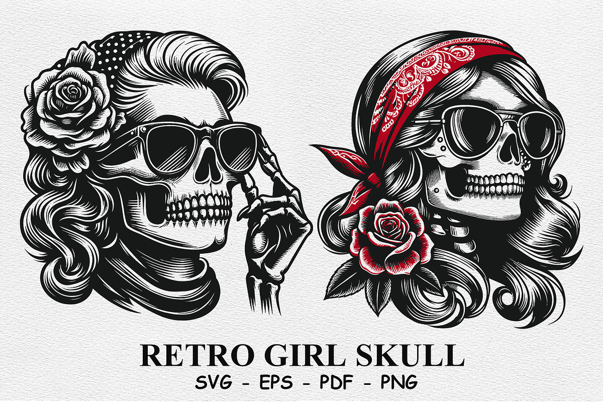 Retro Skull, a Person Illustration by DevantCreate (Photo 2 of 2)