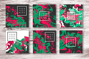 Set of Marble texture cards