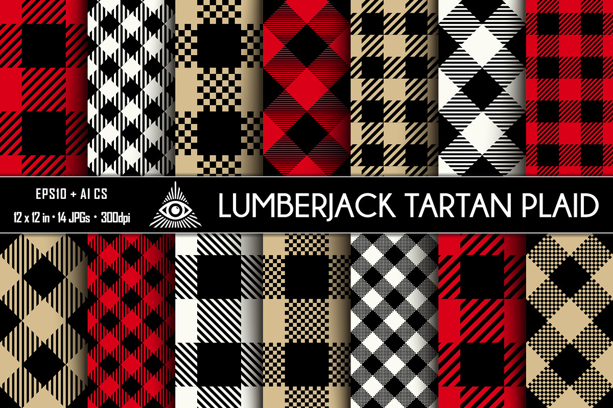 Vector Lumberjack Tartan Plaid, a Pattern Graphic by Vectorchoice (Photo 1 of 6)