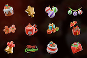Christmas 3D Icon Pack, an Object Graphic by Artnivora.Std (Thumbnail 3 of 4)