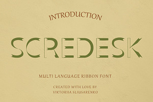 SCREDESK - serif font