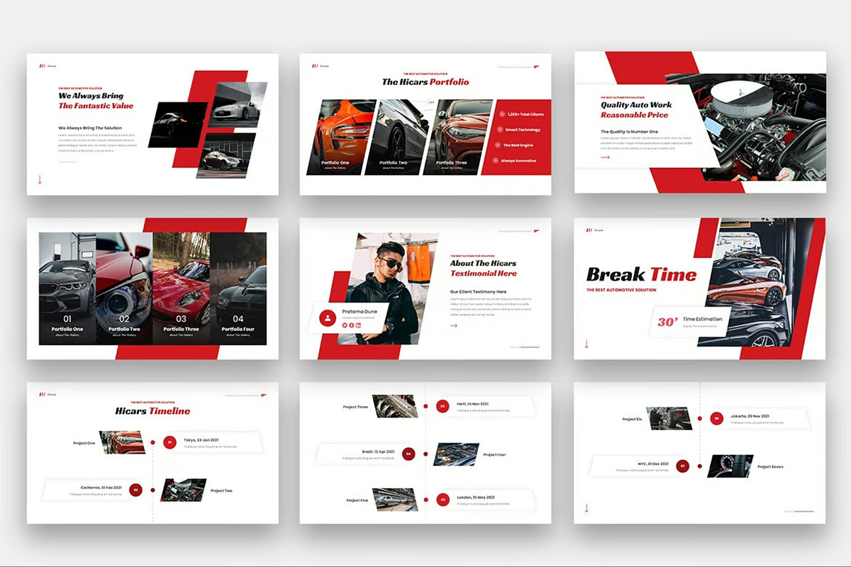 Hicars - Automotive Powerpoint, a Presentation Template by Fit-tee (Photo 4 of 6)