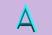 Letter A logo design template, a Branding & Logo Template by Sumberpangan (Thumbnail 3 of 3)
