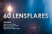 60 Lensflares / Light Leaks Overlays, a Texture Graphic by Abstract Background (Thumbnail 1 of 4)