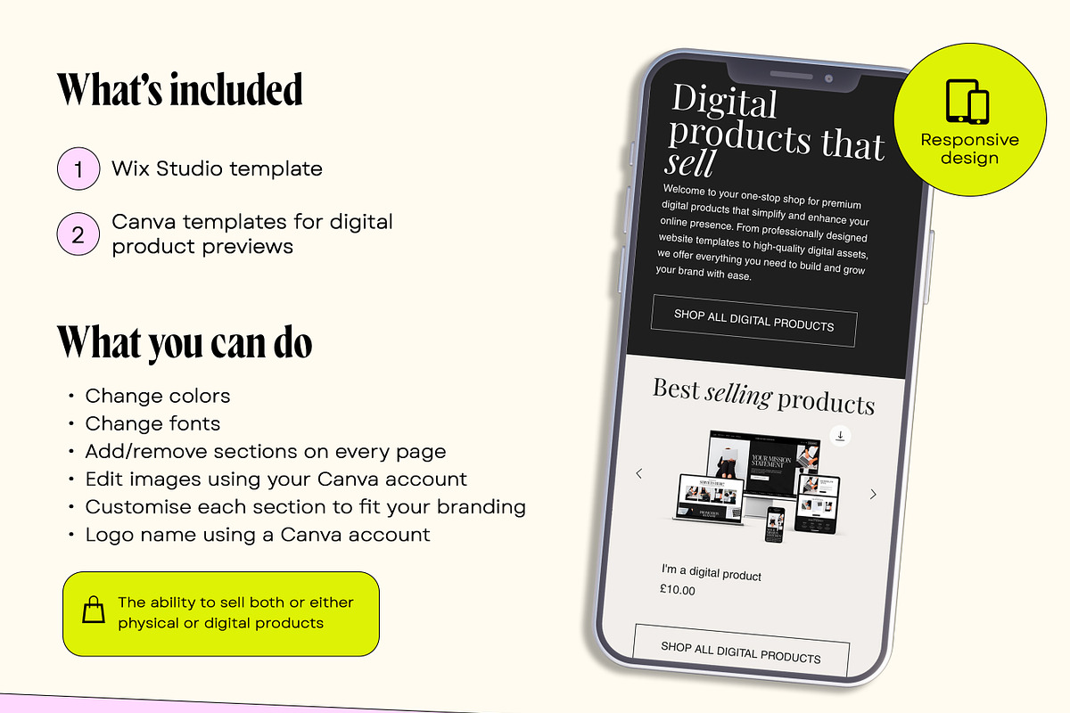 Wix Digital Products Template, a Wix Template by Template Twist Shop (Photo 4 of 10)