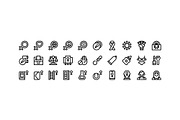 30 International Women's Day Icons, an Outline Icon by Side Project (Thumbnail 2 of 7)