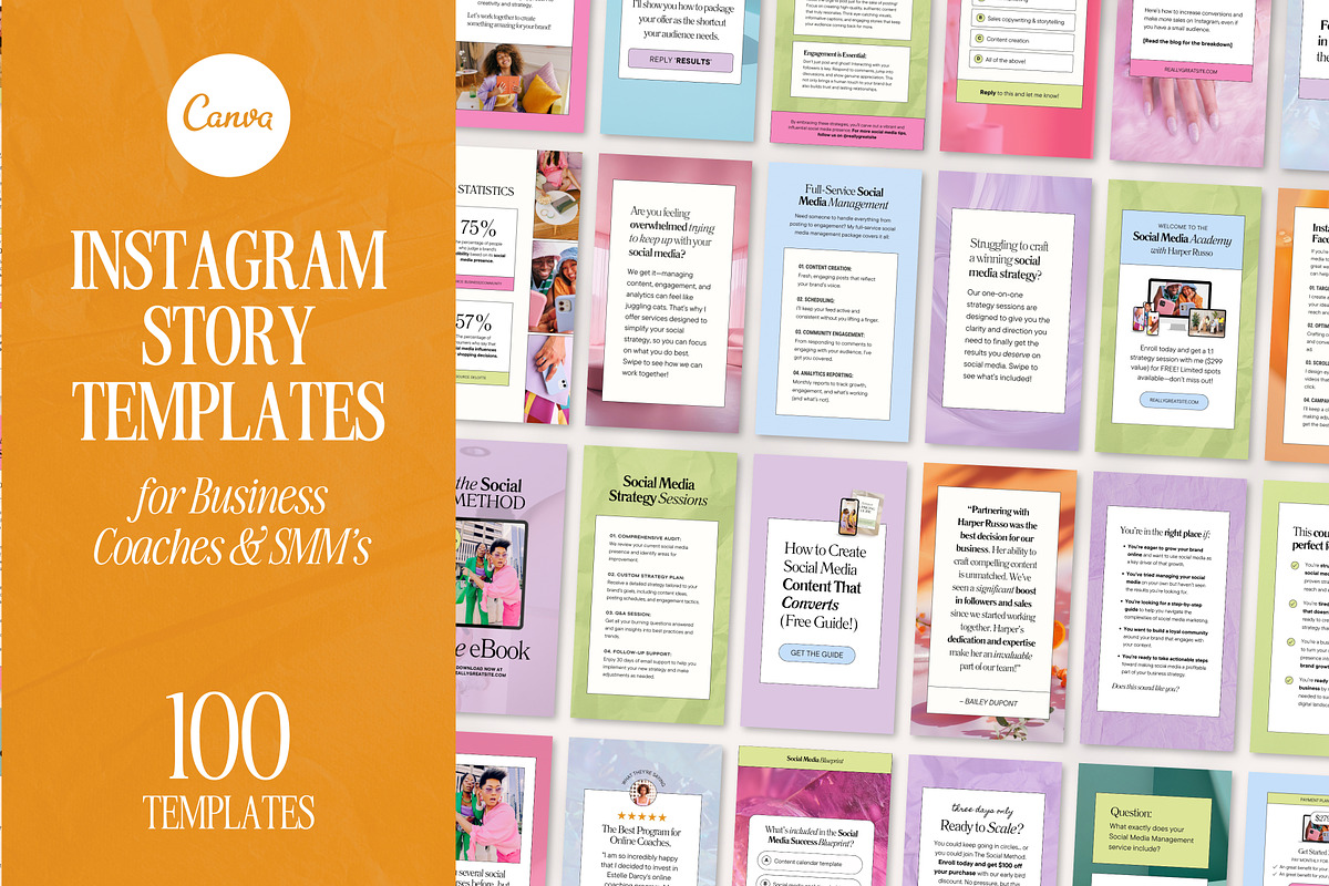 Instagram Story Templates Canva, a Social Media Template by Fallon Gerst (Photo 27 of 27)