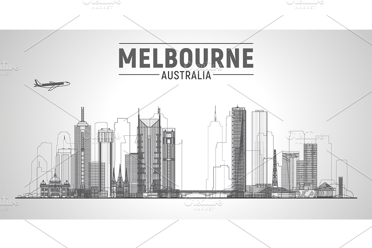 Melbourne Australia skyline, an Illustration by Sky and glass (Photo 4 of 6)
