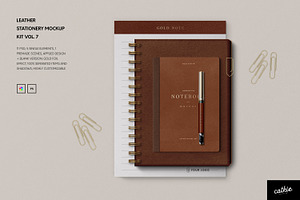 Leather Stationery Mockup Kit VOL. 7