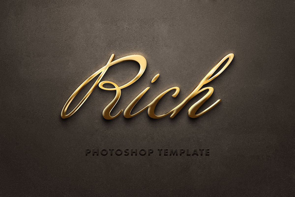 Fancy Gold Text Effect, a Layer Style Add-On by Design Squad