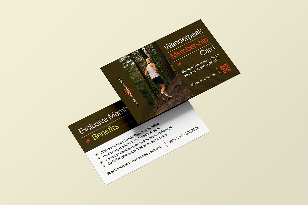 Wanderpeak - Membership Card, a Card Template by StreaksideStd (Photo 2 of 3)