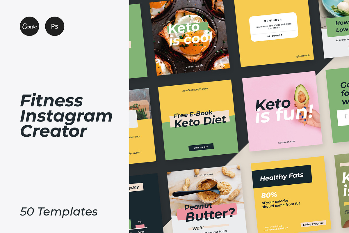 Fitness Instagram Creator, a Social Media Template by Design District (Photo 21 of 21)