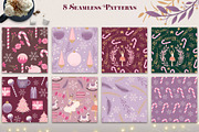 Sugarplum Christmas Clipart, an Illustration by The Audacious Brush (Thumbnail 9 of 10)