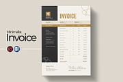 Minimal Invoice Template | Word, a Stationery Template by HiveArts (Thumbnail 1 of 2)