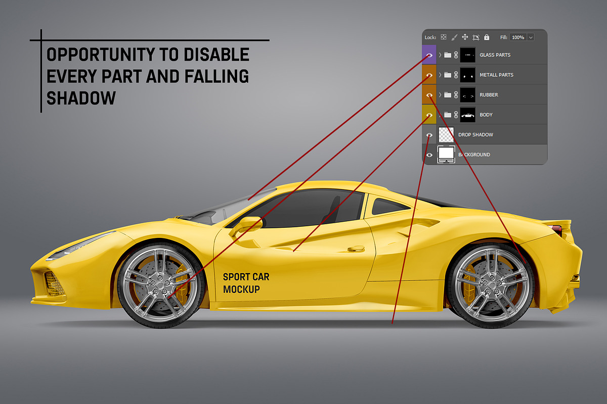 Sport Car Mockup, a Product Mockup by AG Mockups (Photo 2 of 4)