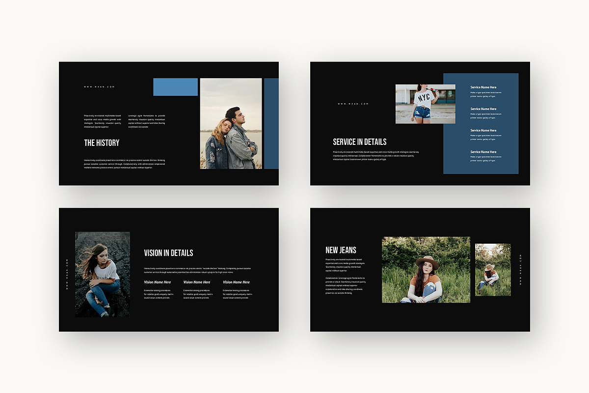 Hxan : Casual Wear Powerpoint, a Presentation Template by Punkl Camp (Photo 14 of 16)