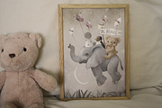 Animal ABC World map watercolor set, an Animal Illustration by TanyaSchuka (Thumbnail 4 of 22)