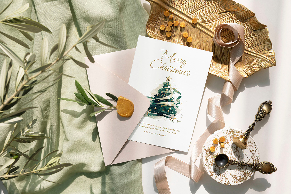 Bliss - Christmas & New Year Card, an Invitation Template by CinderHeart Designs (Photo 3 of 3)