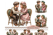 Romance Time Clipart JPG, a Person Illustration by Memories By Lea (Thumbnail 1 of 20)