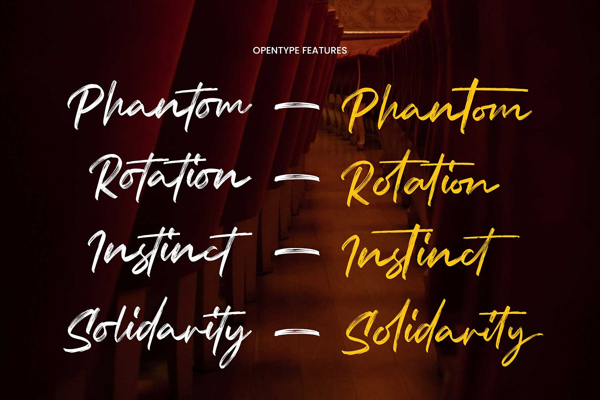 Relsika - Rough Script, a Script Font by Arterfak Project (Photo 6 of 12)