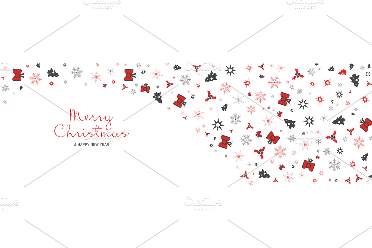 Merry Christmas Minimal Banner, a Templates & Theme by alexdndz