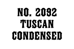 WTR No. 2092 Tuscan Condensed