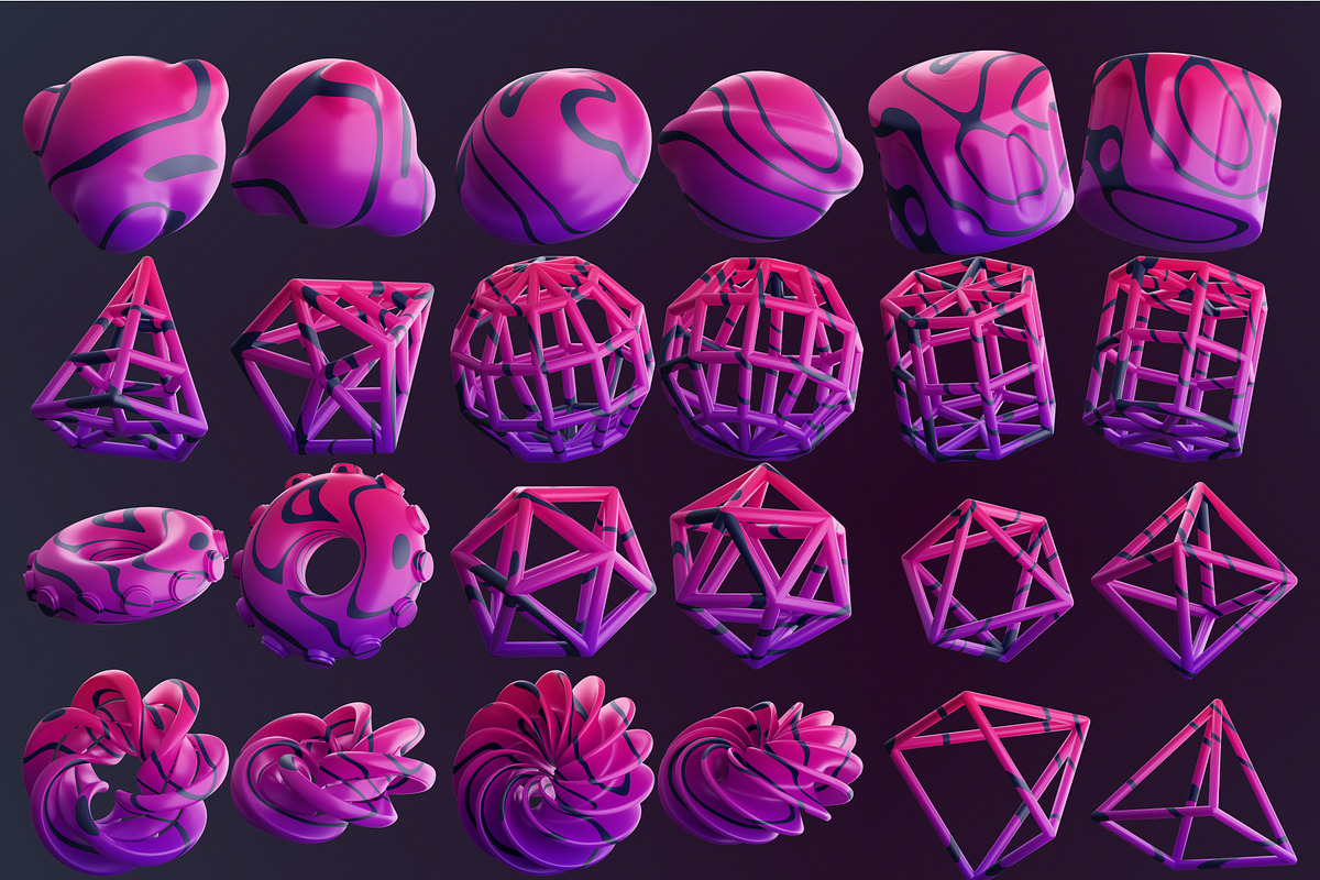 Abstract Shapes 3D, an Object Graphic by Dope Design (Photo 8 of 8)