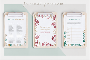 Wellness Journal Canva & Printable