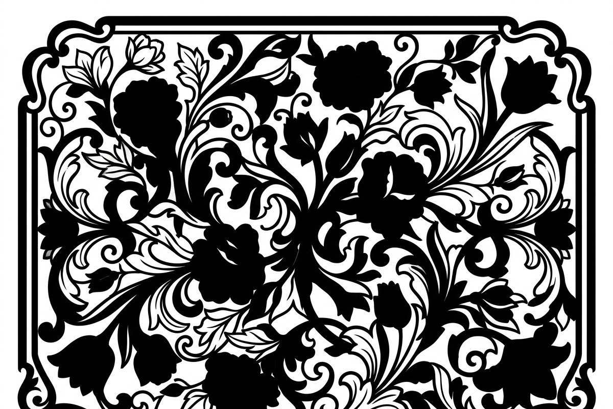 50 Elegant Floral Wall Panel, a Decorative Illustration by Amazin_art (Photo 27 of 27)