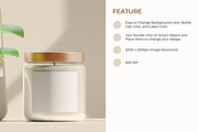 Amber glass candle mockup bundle, a Packaging Mockup by mockupocka (Thumbnail 3 of 9)