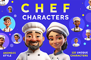 Chef Characters, a Characters & Person 3D Model by Digital Blood (Thumbnail 1 of 11)