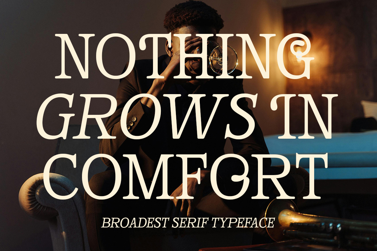 Broadest - Swash Decorative Serif, a Serif Font by Shakira Studio (Photo 6 of 10)