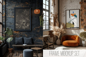 15 Wall Frame Mockups PSD