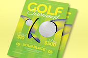 Green Y2K Golf Tournament Flyer Set, a Flyer Template by graphicook (Thumbnail 2 of 3)