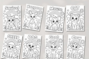 Animal Coloring Book Kids 30 Page, an Education Illustration by Mohammad Sarfaraz (Thumbnail 9 of 15)