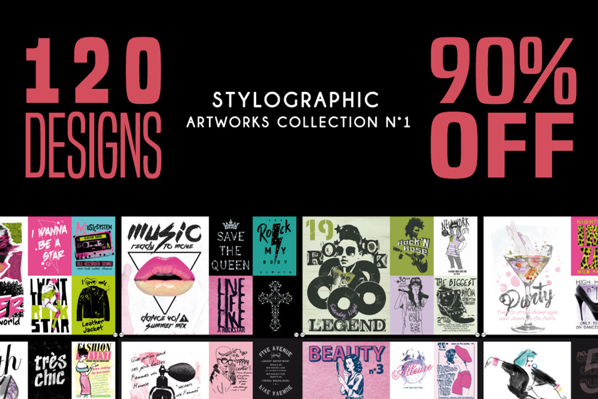 120 Artworks Design Bundle, a Branding & Logo Template by Stylographic (Photo 1 of 9)