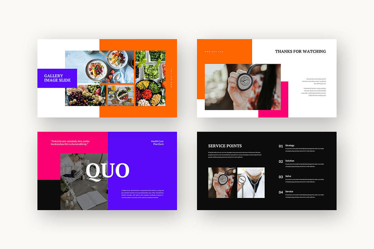 Quo : Health Care Plan Google Slides, a Presentation Template by Punkl Camp (Photo 9 of 16)