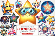 Science-Star-Clipart, an Illustration by RobertsArt (Thumbnail 1 of 7)
