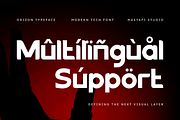 Orizon | Modern Tech Typeface, a Sans Serif Font by Masyafi Studio (Thumbnail 6 of 8)