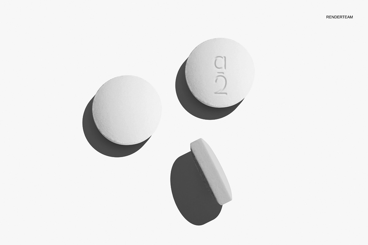 Pills and Bottle Mockup Set, a Packaging Mockup by Renderteam (Photo 7 of 14)