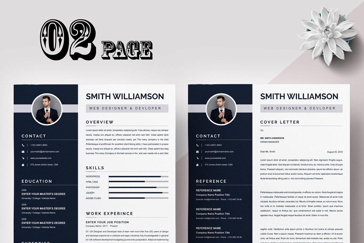 Resume Templates CV Bundle, a Resume Template by X-Type (Photo 17 of 21)