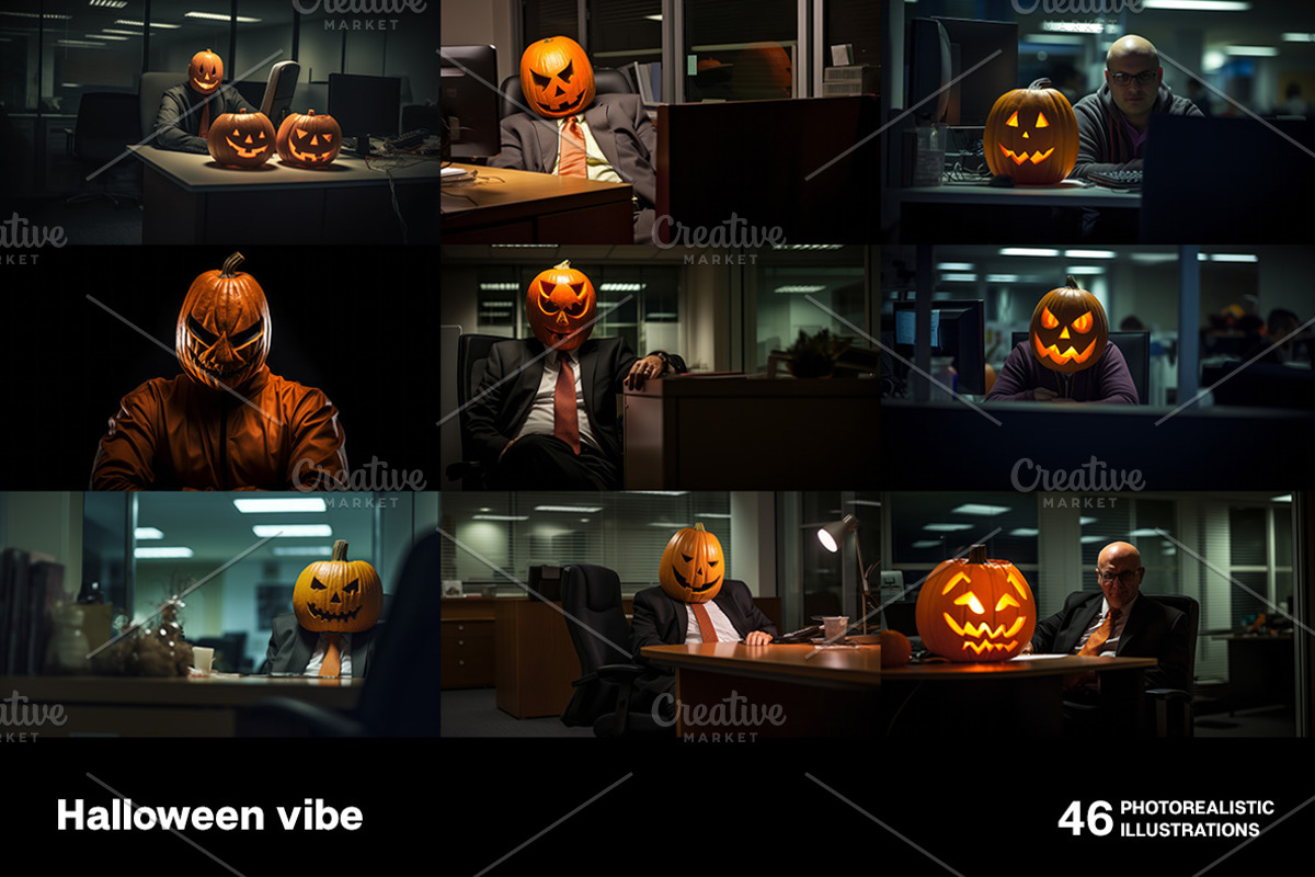 Halloween vibe. 46 images, a Person Photo by Handmadefont (Photo 4 of 11)