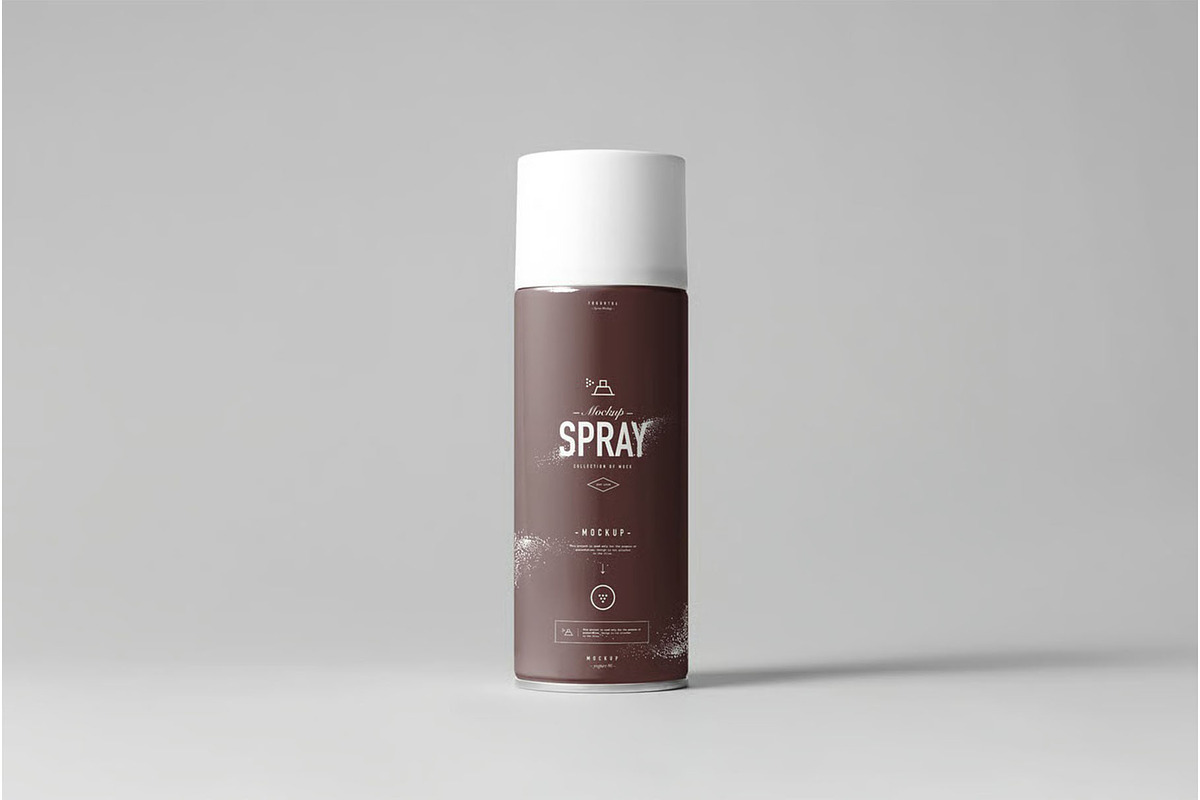 Spray Can Mock-up, a Product Mockup by zippypixelstudio (Photo 7 of 9)